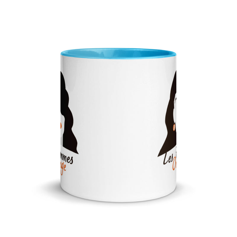 Les Femmes Orange Bitcoin Mug with Color Inside