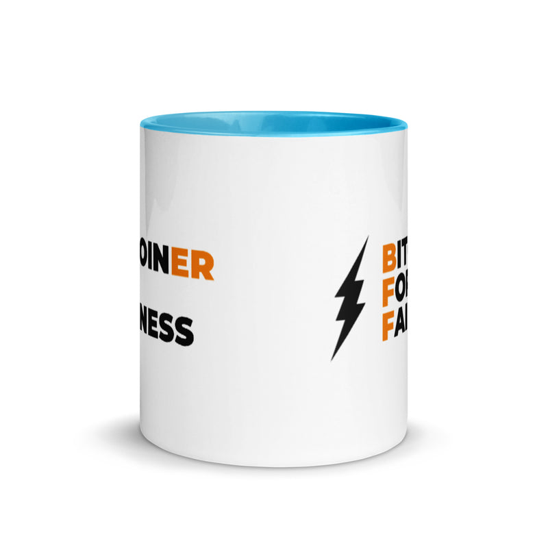 Bitcoiner For Fairness Mug with Color Inside