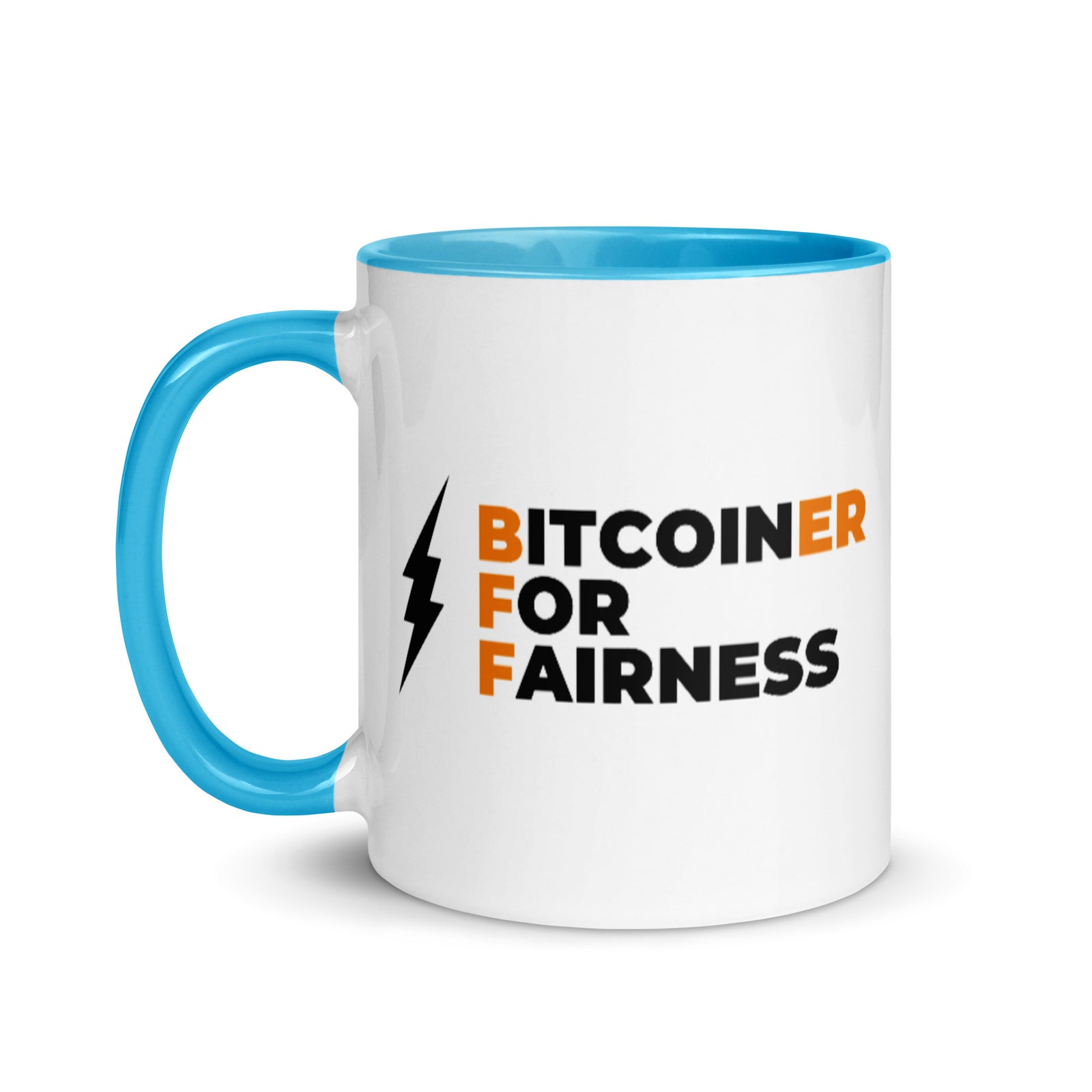 Bitcoiner For Fairness Mug with Color Inside