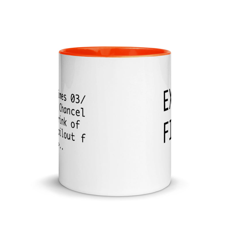 Bitcoin Exit FIAT Mug with Color Inside