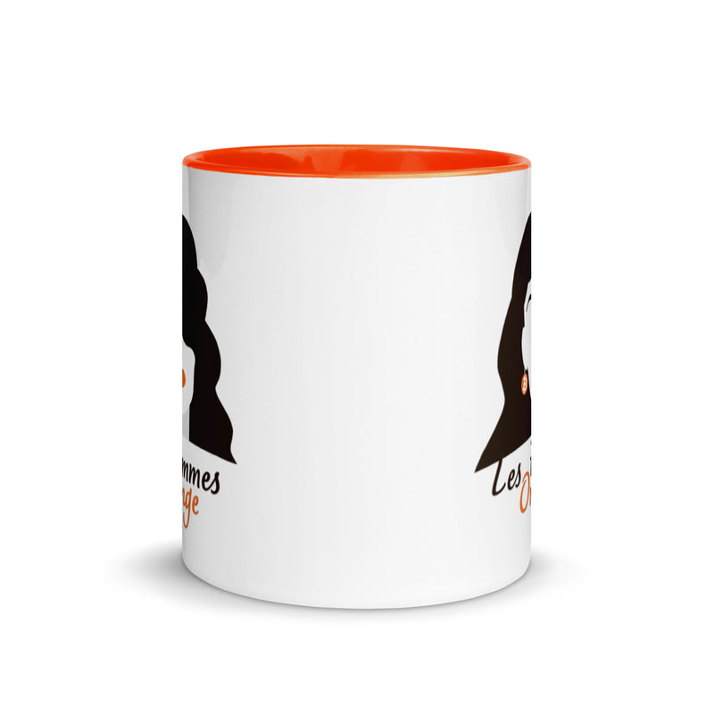 Les Femmes Orange Bitcoin Mug with Color Inside