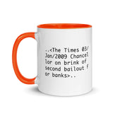 Bitcoin Exit FIAT Mug with Color Inside