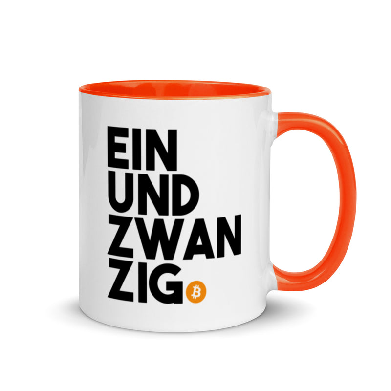 Einundzwanzig Bitcoin Mug with Color Inside