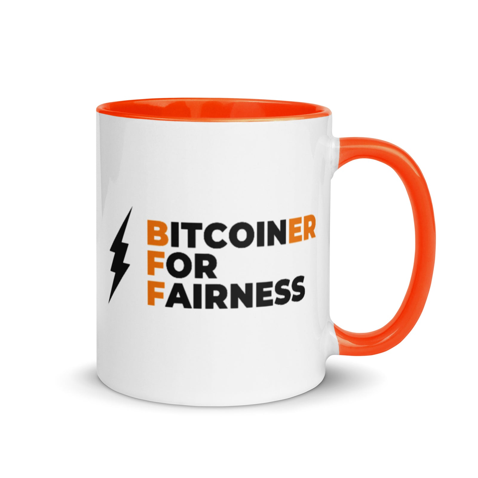 Bitcoiner For Fairness Mug with Color Inside