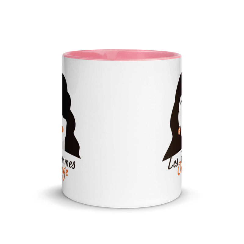 Les Femmes Orange Bitcoin Mug with Color Inside