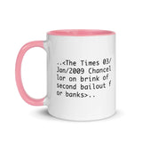 Bitcoin Exit FIAT Mug with Color Inside