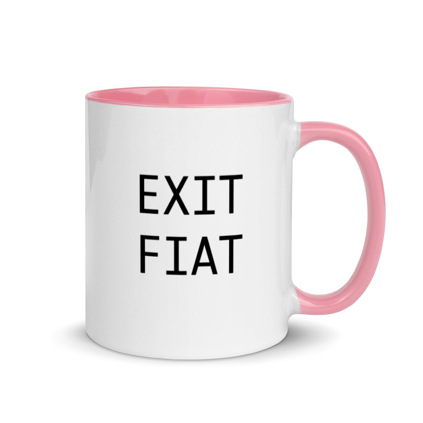 Bitcoin Exit FIAT Mug with Color Inside