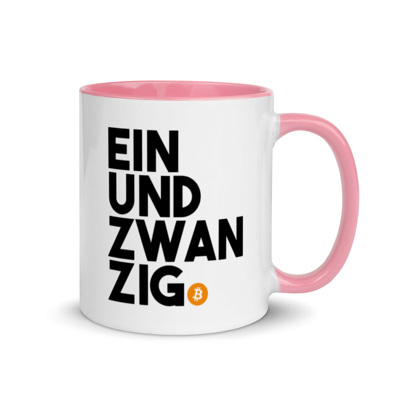 Einundzwanzig Bitcoin Mug with Color Inside