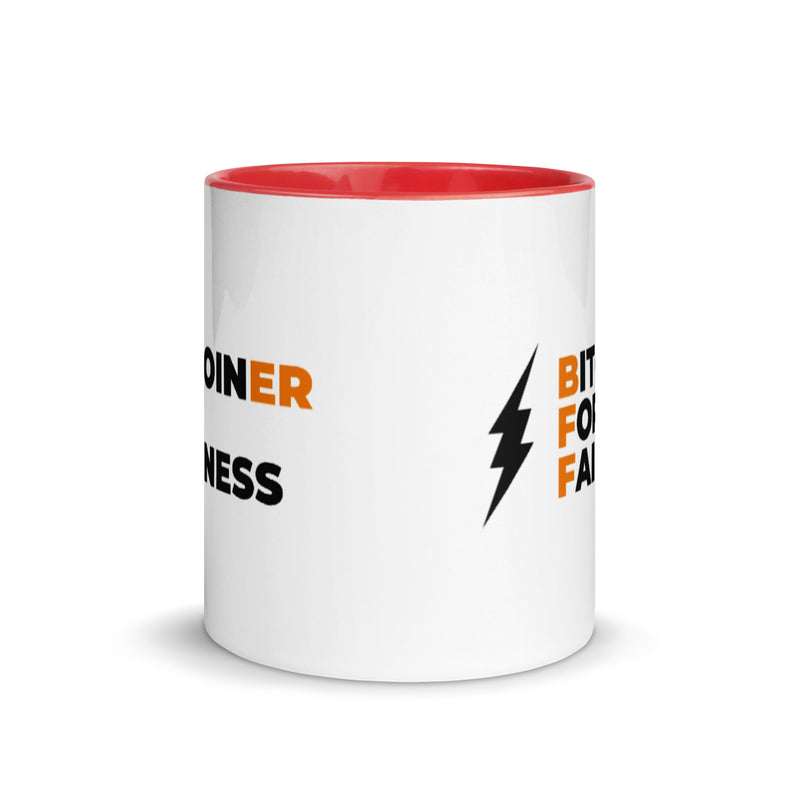 Bitcoiner For Fairness Mug with Color Inside