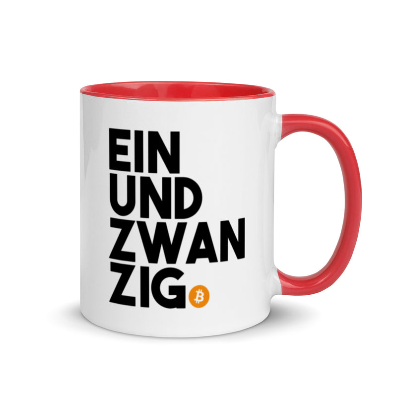 Einundzwanzig Bitcoin Mug with Color Inside