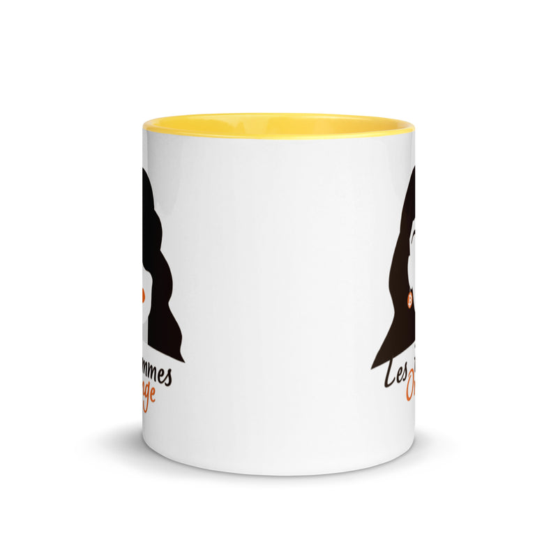 Les Femmes Orange Bitcoin Mug with Color Inside