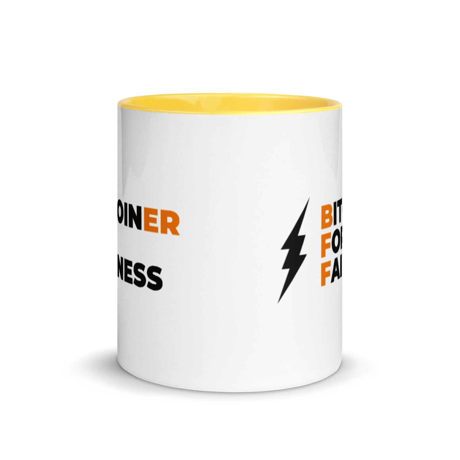 Bitcoiner For Fairness Mug with Color Inside