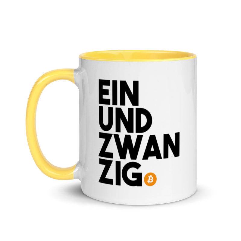 Einundzwanzig Bitcoin Mug with Color Inside