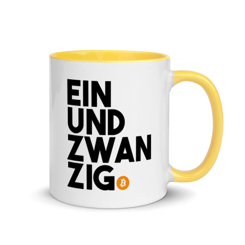 Einundzwanzig Bitcoin Mug with Color Inside