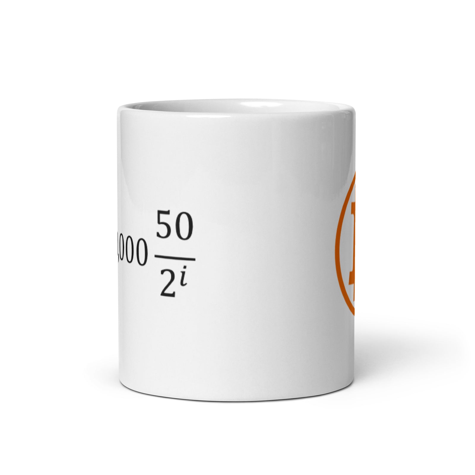 Bitcoin Formula weiße Tasse