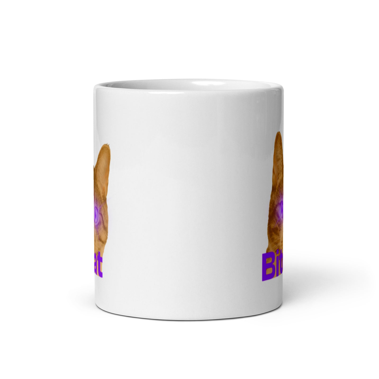 Bitcat White Glossy | Bitcoin Mug