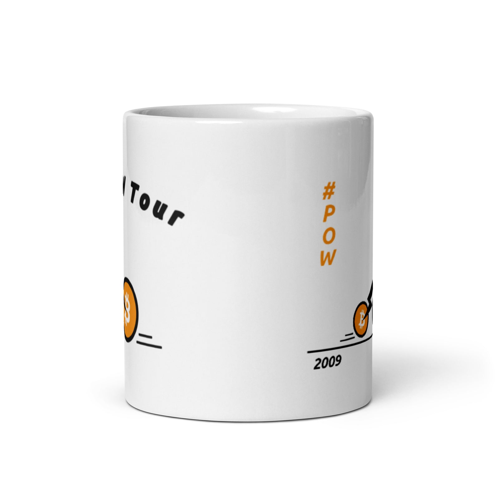 BTC POW Tour White Glossy | Bitcoin Mug