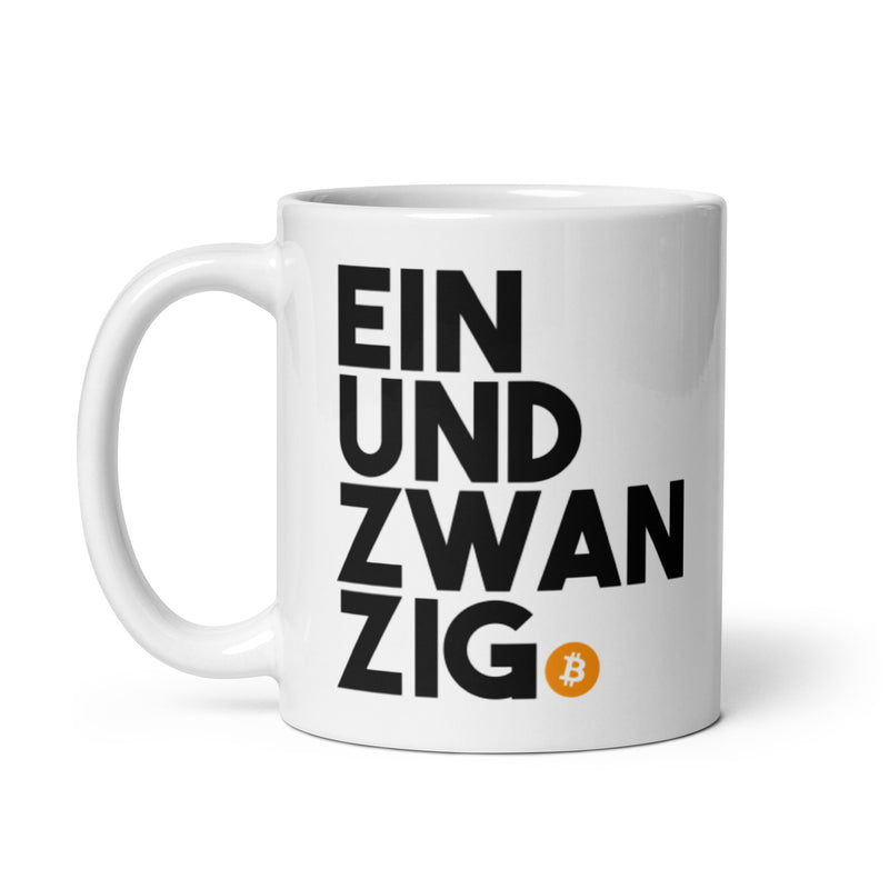 Einundzwanzig White Glossy | Bitcoin Mug