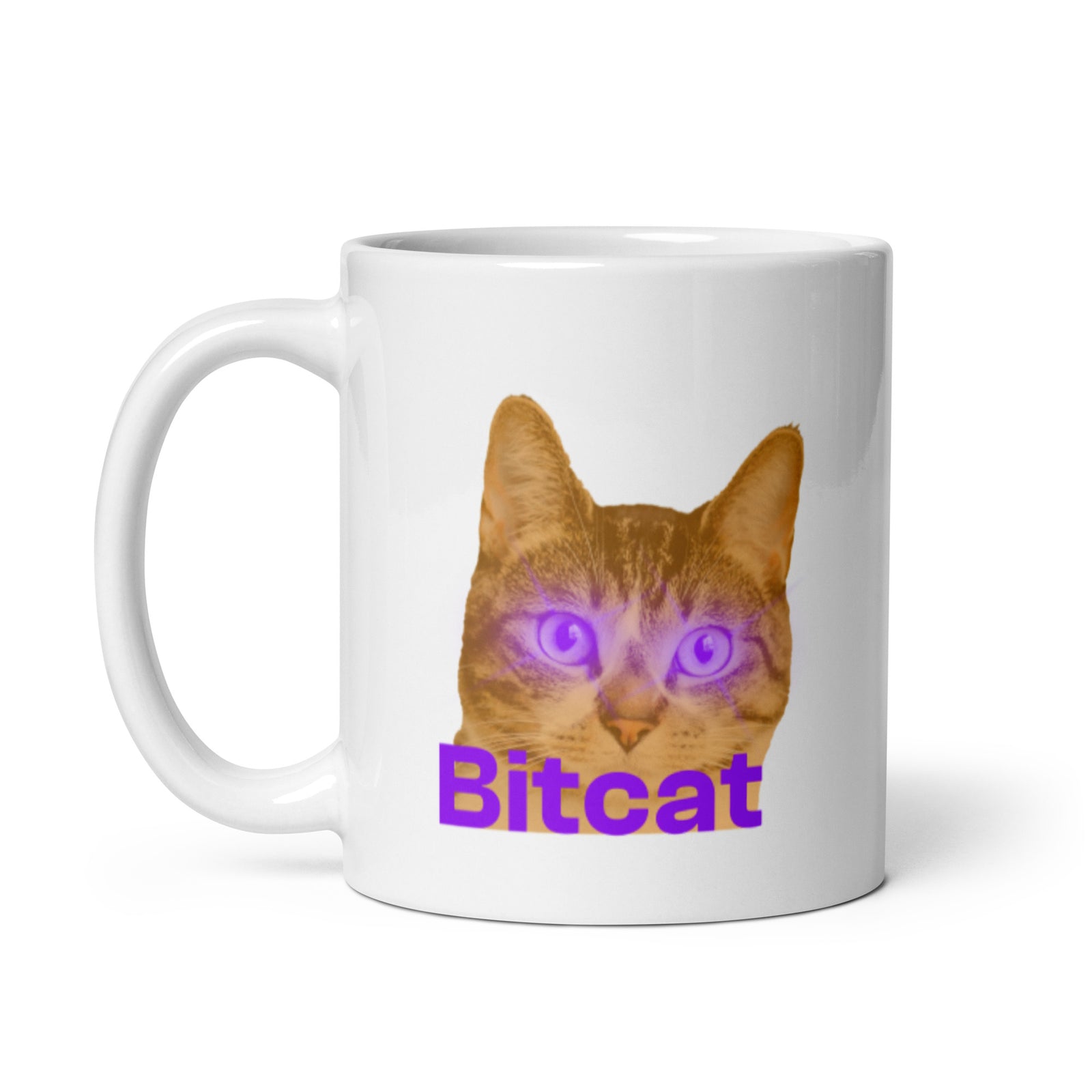 Bitcat White Glossy | Bitcoin Mug