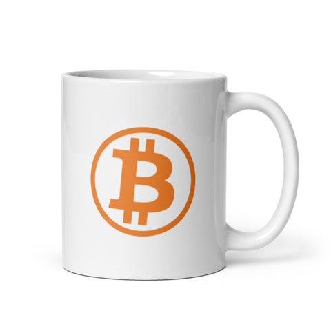 Bitcoin Formula White Glossy Mug