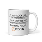 Bitcoin White Glossy Mug
