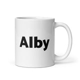 Bitcoin Alby White Glossy Mug