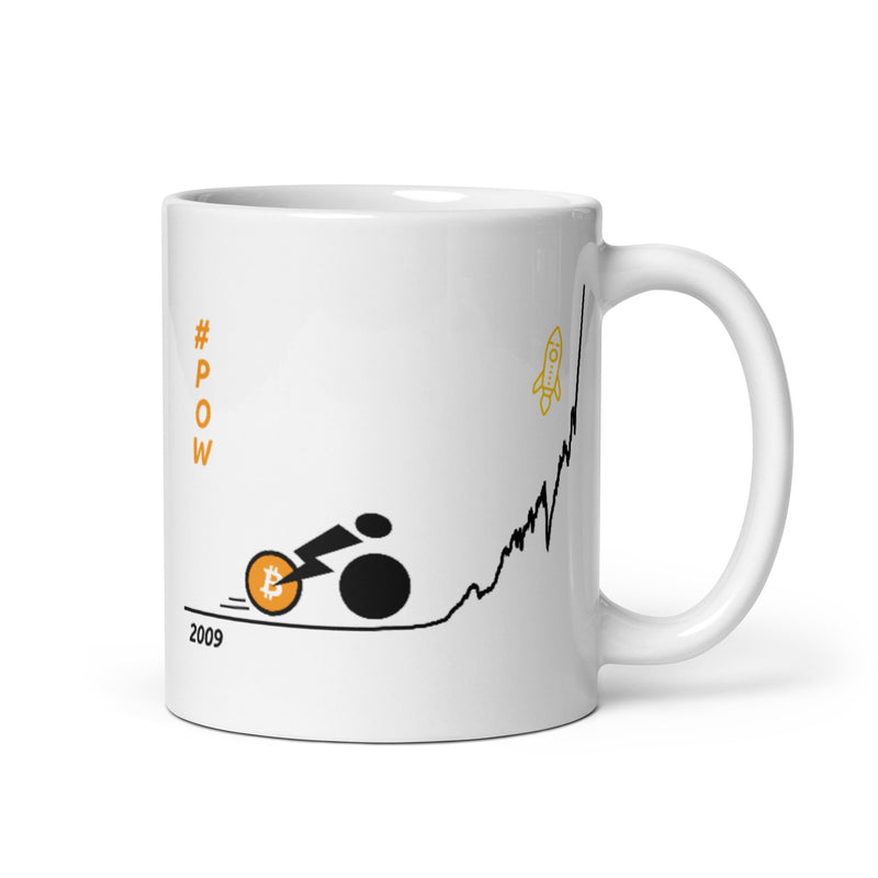 BTC POW Tour White Glossy | Bitcoin Mug