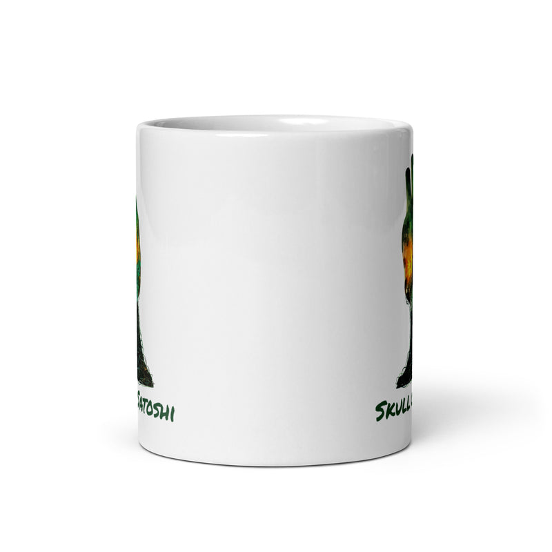 Skull of Satoshi White Glossy | Bitcoin Mug