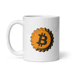 Bitcoin Beer White Glossy Mug