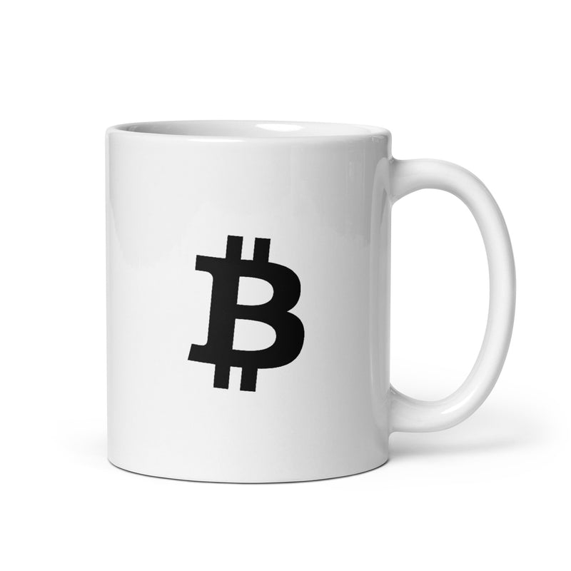 Infinity Divided by 21 Mio Knut Svanholm White Glossy | Bitcoin Mug