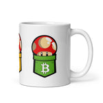 Super Bitcoin Toad White Glossy Mug