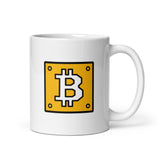Super Bitcoin White Glossy Mug