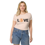 Bitcoin LOVE Women’s Basic Organic T-Shirt