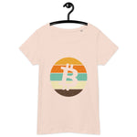 Bitcoin Retro Basic Bio-T-Shirt für Frauen