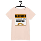 Bitcoin Warning Orange Pill Women’s Basic Organic T-Shirt
