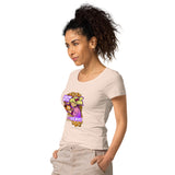 Pocket Bitcoin Girl Women’s Basic Organic T-Shirt