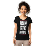 Bitcoin Run BTC Node Basic Bio-T-Shirt für Frauen