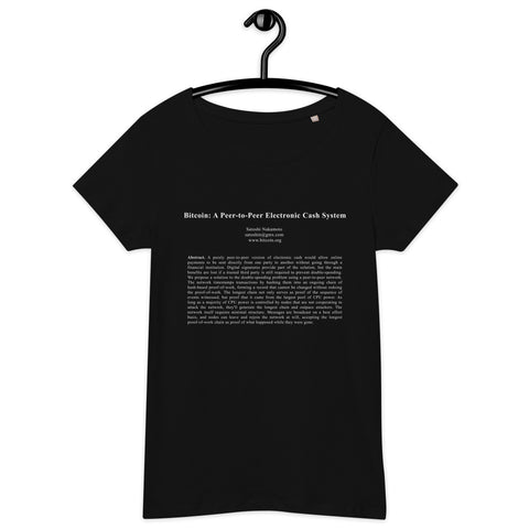 Bitcoin White Paper Basic Bio-T-Shirt für Frauen