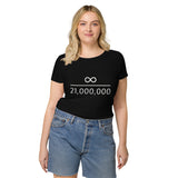 Infinity divided by 21 Mio Bitcoin Basic Bio-T-Shirt für Frauen