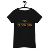 Infinity Divided by 21 Mio Bitcoin Women’s Basic Organic T-Shirt