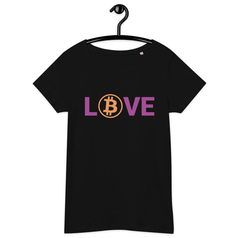 Bitcoin LOVE Women’s Basic Organic T-Shirt