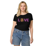 Bitcoin LOVE Basic Bio-T-Shirt für Frauen