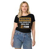 Bitcoin Warning Women’s Basic Organic T-Shirt