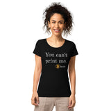 Bitcoin Print Basic Bio-T-Shirt für Frauen