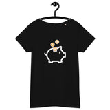 Bitcoin Piggy Bank Basic Bio-T-Shirt für Frauen