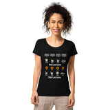 Bitcoin Inflation Deflation Women’s Basic Organic T-Shirt