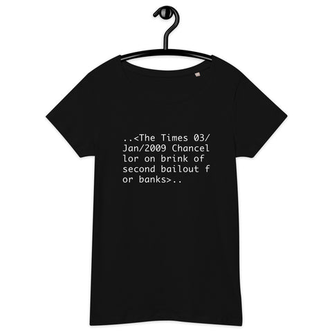 Bitcoin Chancellor Basic Bio-T-Shirt für Frauen