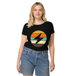 Bitcoin Lightning Retro Women's Basic Organic T-Shirt