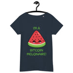 Bitcoin Melon Basic Bio-T-Shirt für Frauen