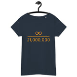 Infinity Divided by 21 Mio Bitcoin Women’s Basic Organic T-Shirt